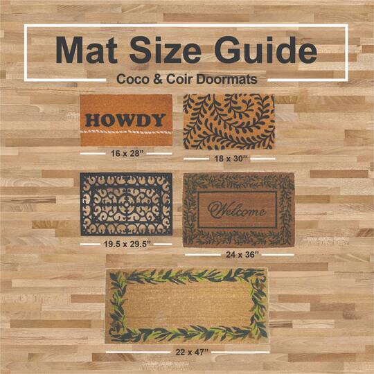 DII® J&M Home Sweet Home Vinyl Back Coir Doormat